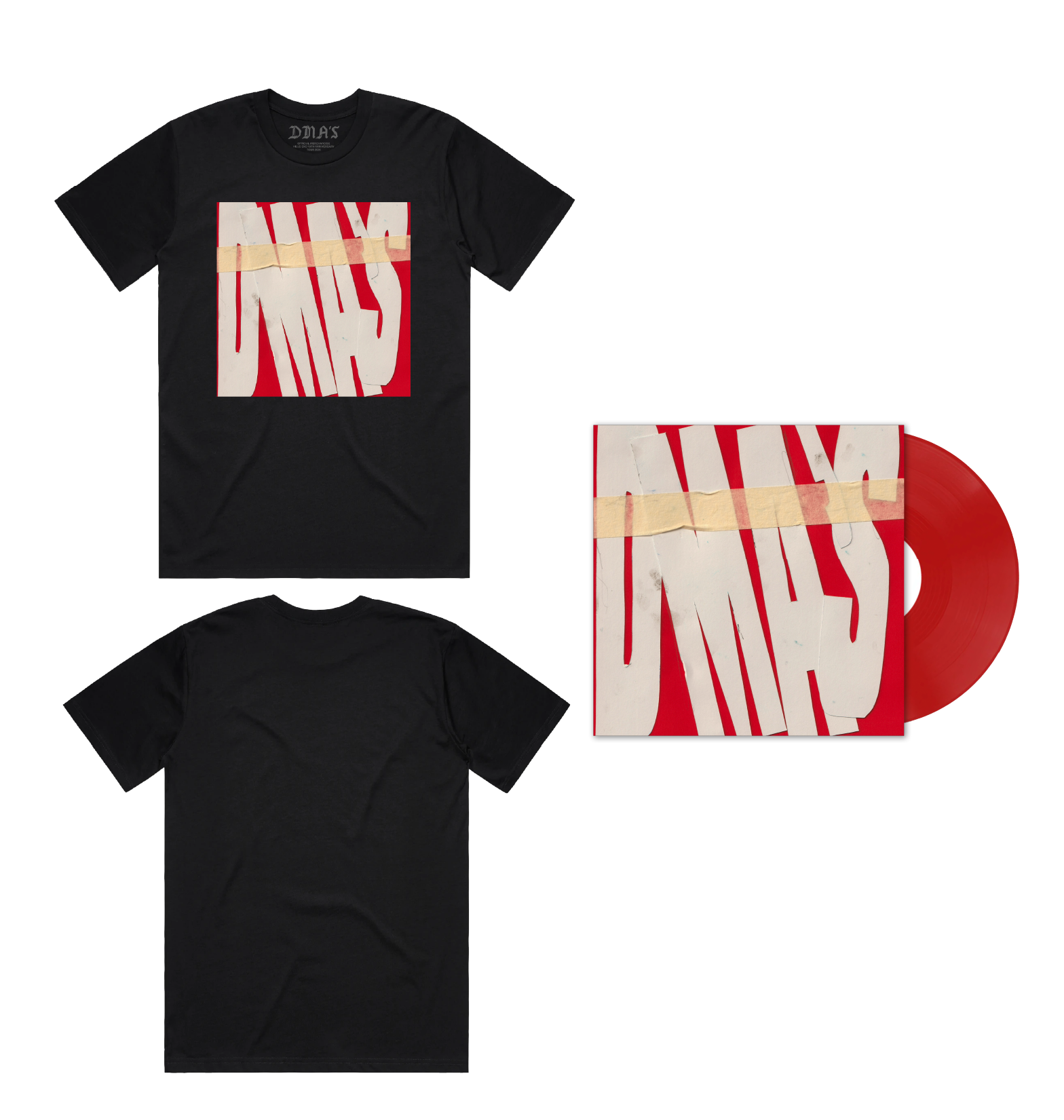 DMA'S ALBUM TEE BLACK + RED VINYL
