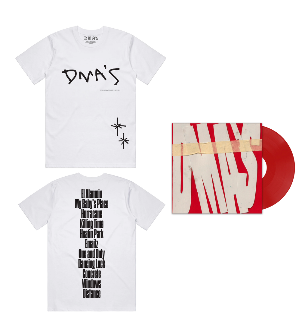 DMA'S TRACKLIST TEE + RED VINYL