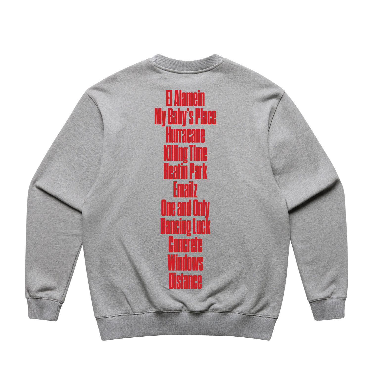 OLDE TRACKLIST CREWNECK