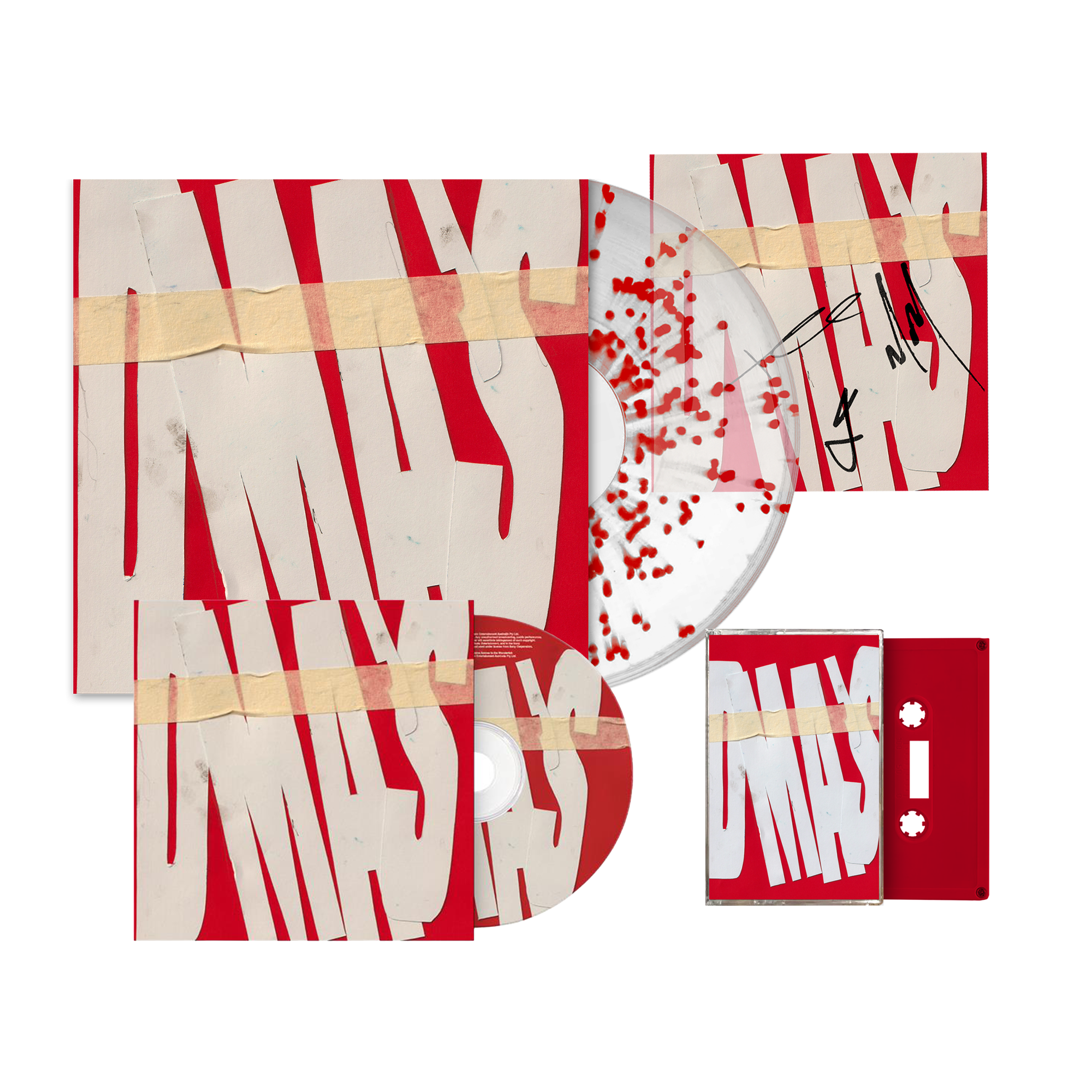 DMA'S CD + CLEAR VINYL SPLATTER SPECIAL EDITION + CASSETTE + SIGNED INSERT